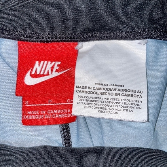 Nike Tie Dye Leggings Dri-Fit Athletic Running Blue Gray Stretchy - Picture 6 of 10